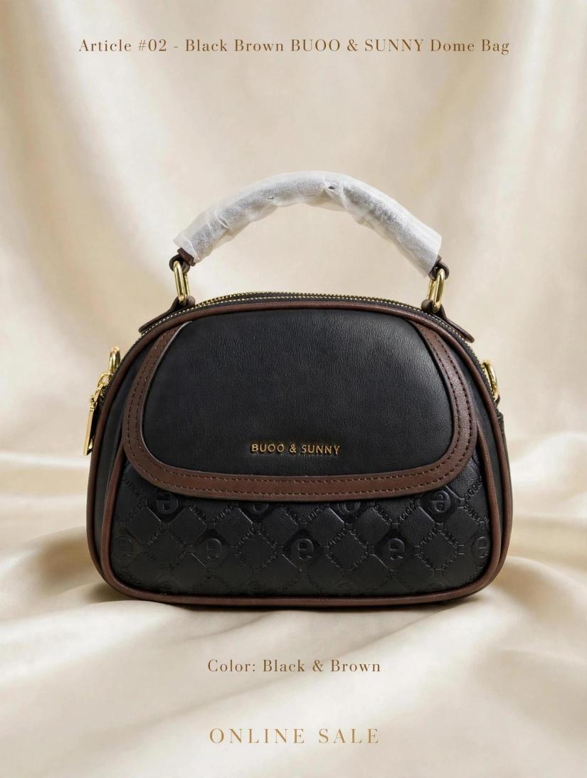 article 02 black buoo & sunny dome bag