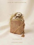 article 08 gold crystal potli bag